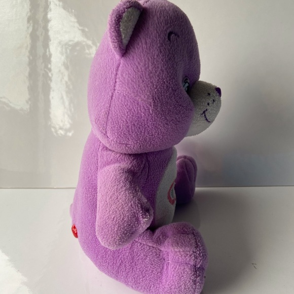 Care Bear 2002 vintage lavender plush 9” - Picture 5 of 7